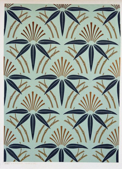 पत्ता डिजाइन, सी। १ ९ design२ द्वारा जॉर्ज एशडाउन औडस्ले